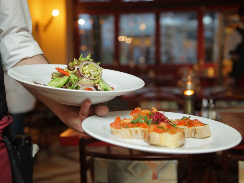 Restaurant website example